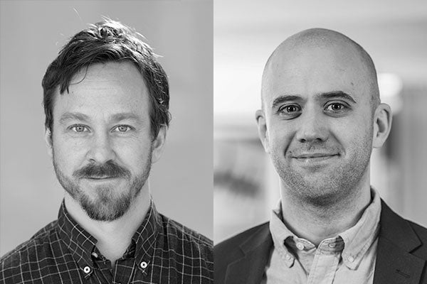 Henrik Larsson, professor. Oskar Frisell, Hälsoekonom och projektledare